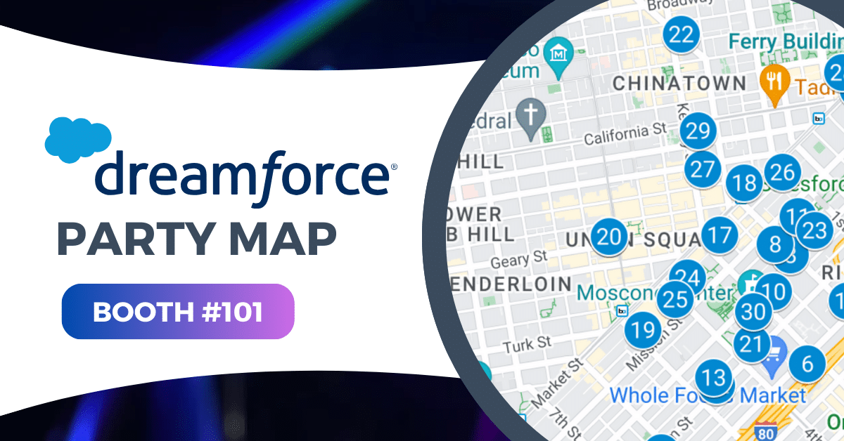 Dreamforce Party Map powered by EVA